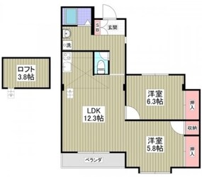 君塚ハイムの物件間取画像